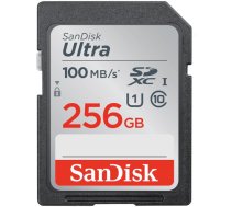 SanDisk Ultra 256GB SDXC Memory Card 100MB/s, EAN: 619659186357|SDSDUNR-256G-GN3IN