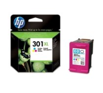 HP 301XL High Capacity Tri-Color Ink Cartridge, 330pages, for HP Deskjet 1000, 1050, 2050, 3000, 3050|CH564EE