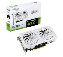 Graphics Card|ASUS|NVIDIA GeForce RTX 4060|8 GB|GDDR6|128 bit|PCIE 4.0 16x|Dual Slot Fansink|1xHDMI|3xDisplayPort|DUAL-RTX4060-O8G-EVO-WHT|DUAL-RTX4060-O8G-EVO-WHITE