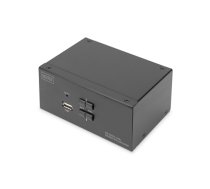 Digitus | KVM Switch, 2-Port, Dual Display, 4K, DisplayPort | DS-12862|DS-12862