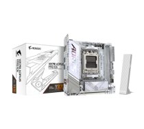 Gigabyte X870I AORUS PRO ICE | Processor family AMD | Processor socket AM5 | DDR5 SDRAM | Supported hard disk drive interfaces M.2, SATA | Number of SATA connectors 2|X870I AORUS PRO ICE