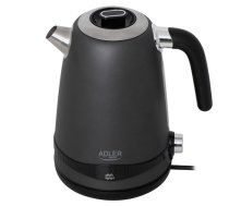Adler Kettle | AD 1295g SS | Electric | 2200 W | 1.7 L | Stainless Steel | 360° rotational base | Grey|AD 1295g