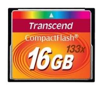 MEMORY COMPACT FLASH 16GB/133X TS16GCF133 TRANSCEND|TS16GCF133