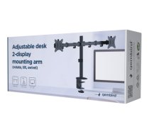 GEMBIRD Adjustable desk 2-display mount|MA-D2-01