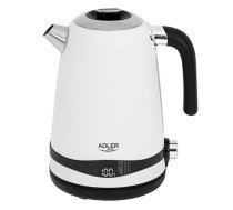 Adler | Kettle | AD 1295w | Electric | 2200 W | 1.7 L | Stainless steel | 360° rotational base | White|AD 1295w