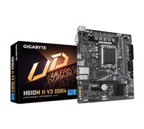 Gigabyte | H610M H V3 DDR4 | Processor family Intel | Processor socket LGA1700 | DDR4 DIMM | Supported hard disk drive interfaces M.2, SATA | Number of SATA connectors 4|H610M H V3 DDR4