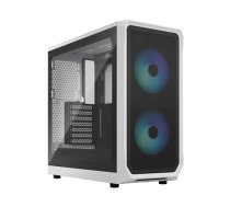 Fractal Design | Focus 2 | Side window | RGB White TG Clear Tint | Midi Tower | ATX|FD-C-FOC2A-04
