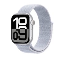 Watch Apple Watch Series 10 GPS 42mm Silver Aluminium Case with Sport Loop - Blue Cloud (MWWD3QN/A)