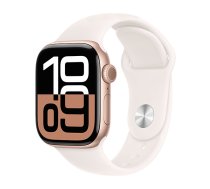 Watch Apple Watch Series 10 GPS 42mm Rose Gold Aluminium Case with Sport Band S/M - Light Blush (MWWH3QC/A)