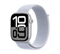 Watch Apple Watch Series 10 GPS 46mm Silver Aluminium Case with Sport Loop - Blue Cloud (MWWN3QC/A)