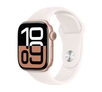 Watch Apple Watch Series 10 GPS 42mm Rose Gold Aluminium Case with Sport Band S/M - Light Blush (MWWH3QL/A)