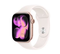 Watch Apple Watch Series 11 (2025) GPS 46mm Rose Gold Aluminium Case with Light Blush Sport Band M/L - Rose Gold (MEV74ET/A)