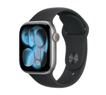Watch Apple Watch Series 11 (2025) GPS 42mm Space Grey Aluminium Case with Sport Band S/M - Black (MEQW4RK/A)