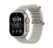 Watch Apple Watch Ultra 4 (2026) 5G 49mm Natural Titanium Case with Translucent Grey Ocean Band - Titanium Natural (MJAD4QF/A)