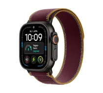 Watch Apple Watch Ultra 4 (2026) 5G 49mm Black Titanium Case with Burgundy Trail Loop M/L - Burgundy (MJC44QF/A)