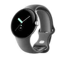 Watch Google Pixel Watch LTE 41mm Polished Silver Case with Sport Band - Charcoal (GA04307-GB)