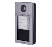 DS-KV8413-WME1 - IP video domofons DS-KV8413-WME1 4 kanāli HikVision Izsaukuma videopanelis card reader mifare IP Namruņš / IP видео домофон DS-KV8413-WME1 4 канала HikVision Вызовная видеопанель card reader mifare IP Домофон / IP video intercom DS-KV8413-WME1 4 channels HikVision Call video panel card reader mifare IP intercom
