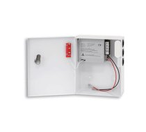 3A12VBOX - Barošanas bloks karbā, 3A 12V ar vietu akumulātoram .videonovērošanas, signalizācijas un piekļuves kontroles sistēmām. / Блок питания в корпусе, 3A 12V с местом для аккумулятора. Для систем видеонаблюдения, сигнализации и контроля доступа. / Power supply unit in box, 3A 12V with space for battery for video surveillance, alarm, and access control systems.