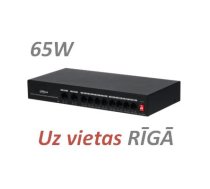 PFS3010-8ET-65 10 portu tīkla komutātors 8 PoE + 2 up link Switch Dahua