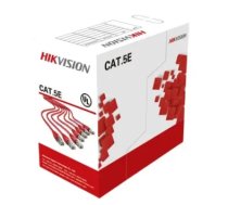 HikVision UTP Cat5e ( vara cuprum ) datorkabelis iekšdarbam vītā pāra vads iepakojuma 305m DS-1LN5E-S