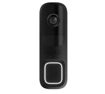 AJAX-66391 - DoorBell (Melns) AJAX 4MP Wi-Fi Viedais video durvju zvans / Ajax DoorBell 4MP Wi-Fi Smart Video Intercom with AI & HDR (Black) (66391) / Ajax DoorBell (Black) AJAX 4MP Wi-Fi HDR AI Видеозвонок