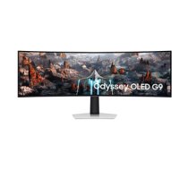 Samsung Odyssey OLED G9 G93SC, 49'', Dual QHD, OLED, 240 Hz, sudraba - Izliekts monitors