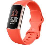 Fitbit Charge 6, oranža - Aktivitāšu sensora aproce