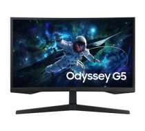 Samsung Odyssey G5 G55C, 27'', QHD 165 Hz, LED VA, izliekts, melna - Monitors