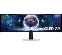 Samsung Odyssey OLED G9 G93SC, 49'', Dual QHD, OLED, 240 Hz, izliekts, melna - Monitors