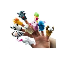 Plush mascot finger puppets animals set of 10pcs