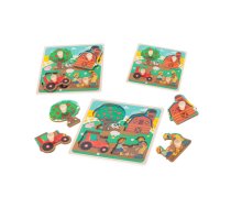 Wooden jigsaw puzzle farm