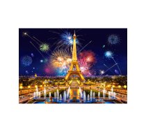 CASTORLAND Puzzle 1000el. Nakts krāšņums, Parīze - uguņošana virs Eifeļa torņa