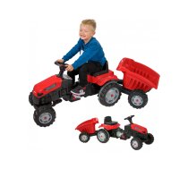 WOOPIE Farmer GoTrac MAXI pedāļa traktors ar piekabi Silent Wheels