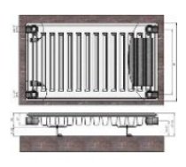 Radiators 11x600x800 sānu piesl. Termolux