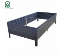 Paaugstinātā dārza dobe KLASIKA Woodlook 1500x750x300mm, pelēka