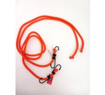 2 gab. elastīgo siksnu komplekts “Bungee” 150 cm