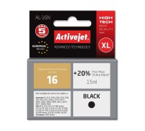 Ink cartridge Activejet AL-16N (replacement Lexmark 16 10N0016; Supreme; 15 ml; black)