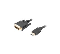 Cable Lanberg CA-HDDV-10CC-0018-BK (HDMI M - DVI-D (18+1) M; 1,8m; black color)