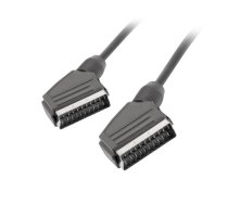 Cable Lanberg CA-EUEU-10CC-0018-BK (SCART M - SCART M; 1,8m; black color)