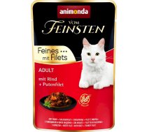 ANIMONDA vom Feinsten Beef, turkey fillet - wet cat food - 85 g