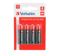 1x4 Verbatim Alkaline Battery Mignon AA LR6