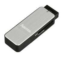 Hama USB 3.0 Multi Card Reader SD/microSD Alu black/silver