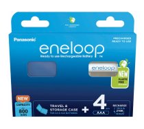 1x4 Panasonic Eneloop Micro AAA 800mAh + Akkubox    BK-4MCDEC4BE