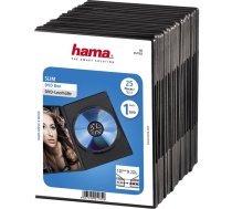 Hama Slim DVD Jewel Case pack of 25, black         51182