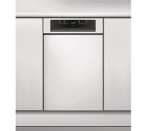 Dishwasher for installation Whirlpool WSBO 3O23 PF X (External; black and silver color)