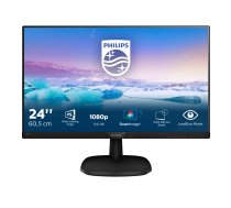 Monitor Philips 243V7QJABF/00 (23,8"; IPS/PLS; FullHD 1920x1080; DisplayPort, HDMI, VGA; black color)