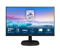 Monitor Philips 273V7QDAB/00 (27"; IPS/PLS; FullHD 1920x1080; HDMI, VGA; black color)