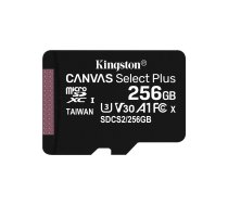 Card memory with adapter Kingston Canvas Select Plus SDCS2/256GB (256GB; Class 10, Class U1, V10; + adapter)