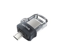 USB flash drive SanDisk Ultra Dual Drive M3.0 SDDD3-032G-G46 (32GB; microUSB, USB 3.0; gray color)