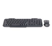 Keyboard + mouse Set membrane GEMBIRD KBS-WM-02 (USB 2.0; (US); black color; Optical)
